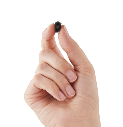 Evolv AI CIC NW  - Black - In hand - Pinch