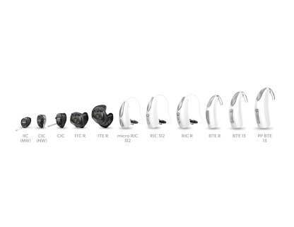 Evolv AI Family  - Hearing aid - Full - White background