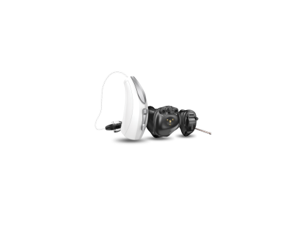 Evolv AI Family  - Hearing aid - Hero - Dark background - Lite