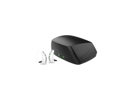 Evolv AI RIC R  - Hearing aid - Device with charger - Pair - Left - Vertical