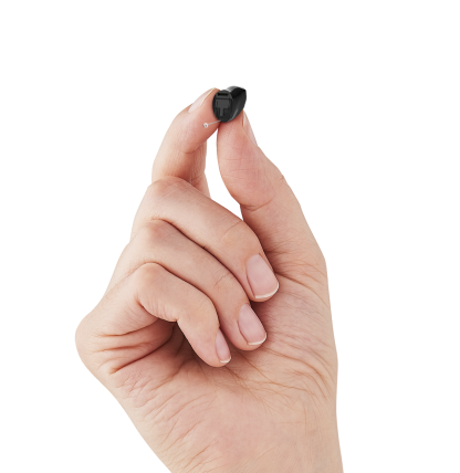 Evolv AI IIC  - Black - In hand - Pinch
