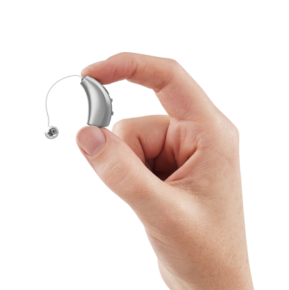 Evolv AI RIC R  - Sterling - In hand - Pinch