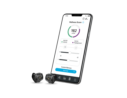 Evolv AI ITC R  - Hearing aid - Device with Thrive - Pair - Left - Inclined