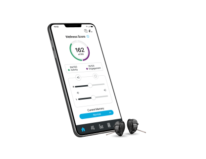 Evolv AI CIC  - Hearing aid - Device with Thrive - Pair - Right - Inclined