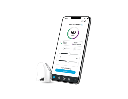 Evolv AI RIC R  - Hearing aid - Device with Thrive - Single - Left - Inclined
