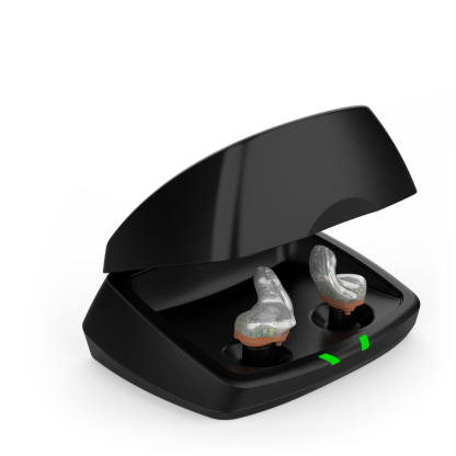 Evolv AI Custom Charger ST Accessory - ITC R - Brown - Device in charger - 3-4 R