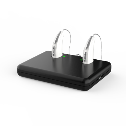Evolv AI mini Turbo Charger ST Accessory - RIC R - Device in charger - Back 3-4 R