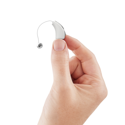 Evolv AI micro RIC 312  - White - In hand - Profile