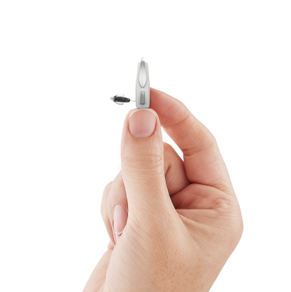 Evolv AI micro RIC 312  - White - In hand - Spine